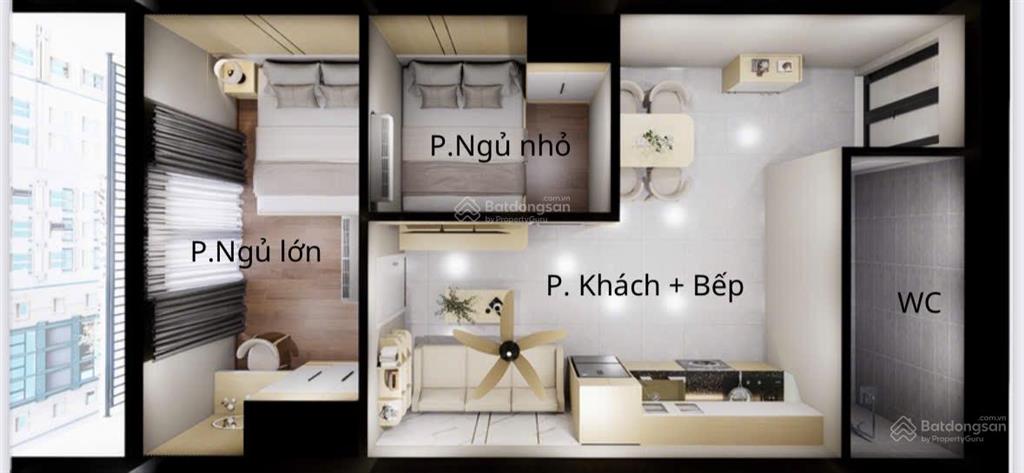 Cho thuê gấp cc mini 2pn, 1wc, 60m2 giá 10 triệu tại hoàng hoa thám, tân bình, hcm