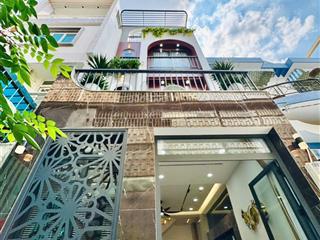 Nhà xây mới 4pn full nội thất4pn 5wctrệt 3 lầu sát mặt tiền