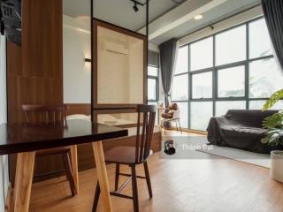 Cho thuê căn hộ hoàng sa q. 1, studio tách bếp view sông  full nt máy giặt riêng, gần hai bà trưng