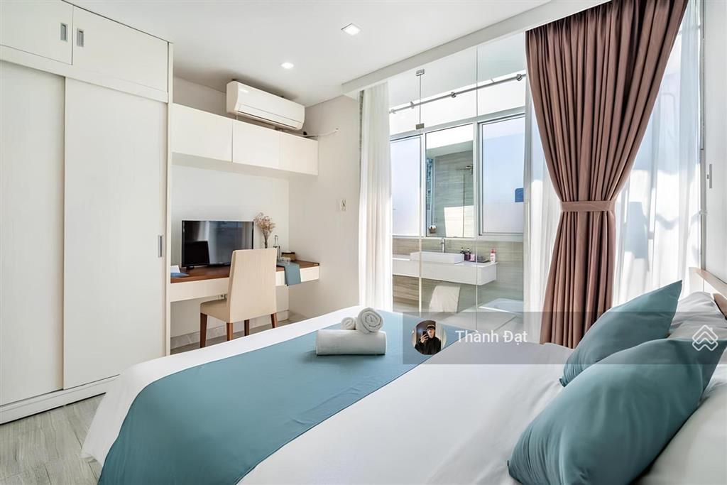 Căn hộ nguyễn trãi quận 1, 1pn ban công 40m2  máy giặt riêng  thang máy, gần ngã năm cống quỳnh