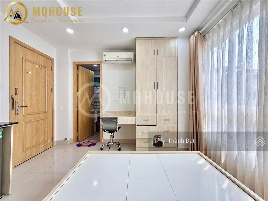 Thuê căn hộ võ thị sáu quận 3, studio cửa sổ  thang máy/ hầm xe, gần công viên lê văn tám