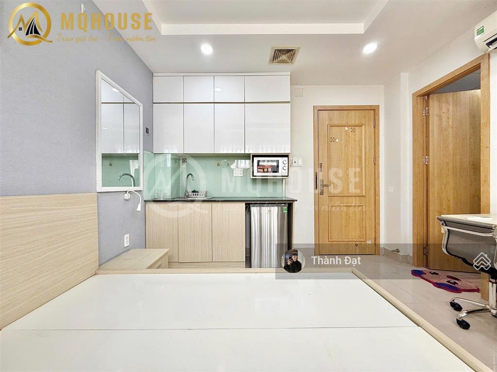 Thuê căn hộ võ thị sáu quận 3, studio cửa sổ  thang máy/ hầm xe, gần công viên lê văn tám