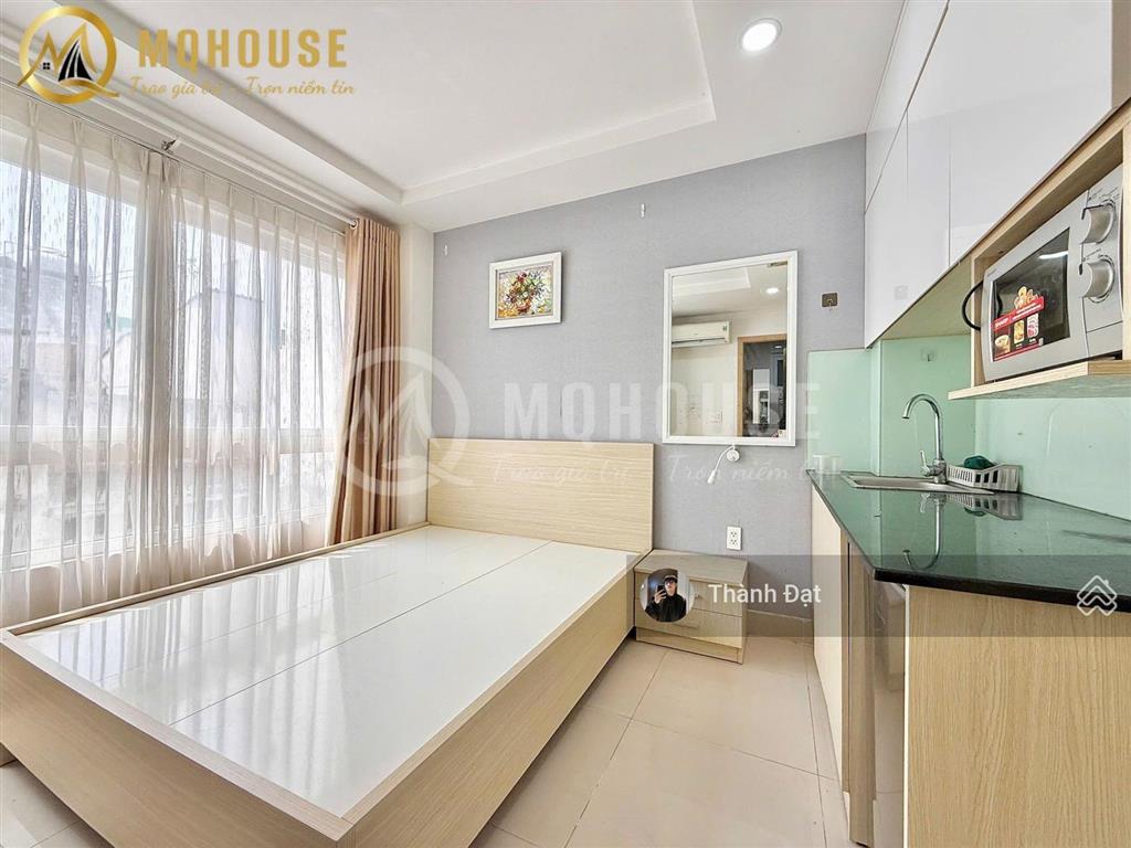 Thuê căn hộ võ thị sáu quận 3, studio cửa sổ  thang máy/ hầm xe, gần công viên lê văn tám