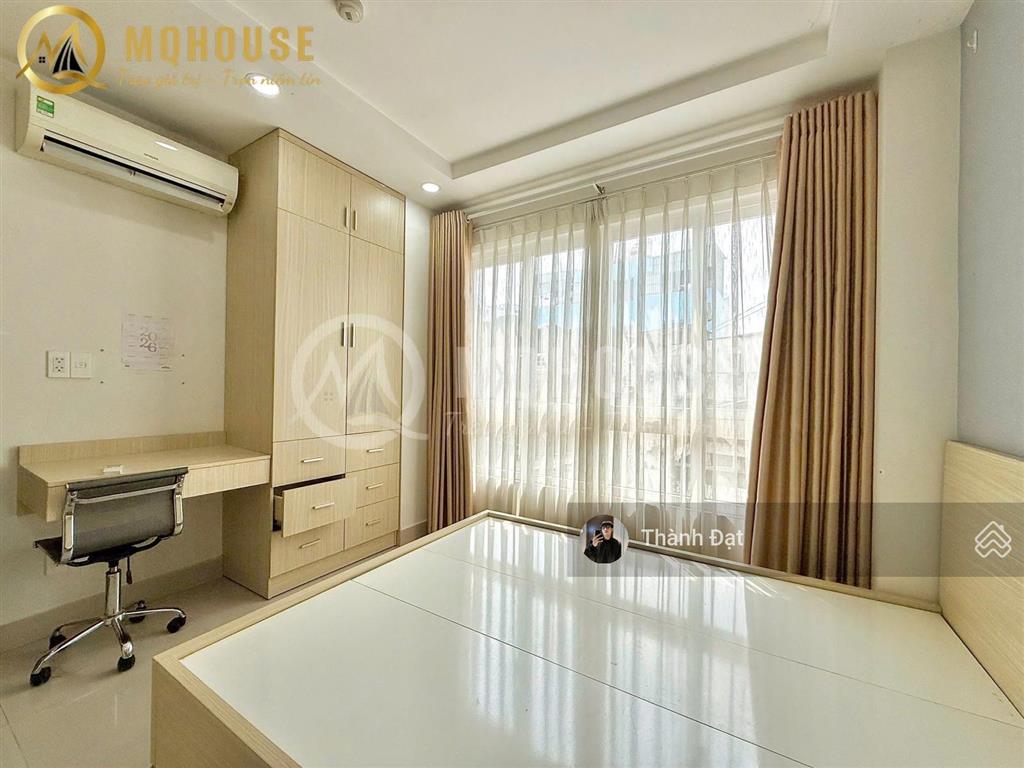 Thuê căn hộ võ thị sáu quận 3, studio cửa sổ  thang máy/ hầm xe, gần công viên lê văn tám
