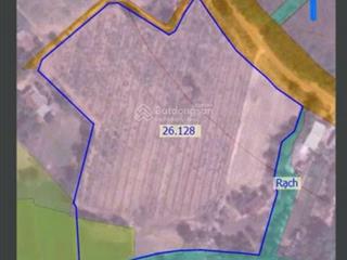 Bán đất có nhà 26.000m2 hai mặt tiền đường, 1 mặt tiền sông có 800m2 thổ cư tại phước vinh tây ninh