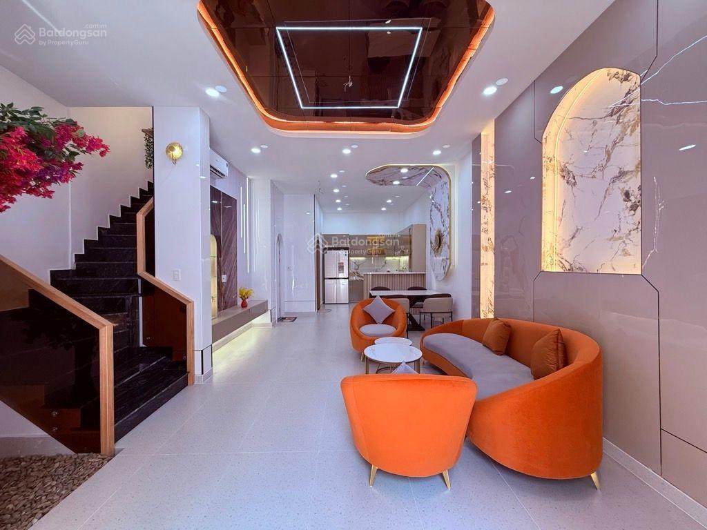 Nhà đẹp 3 tầng full nt 59m2ngang 5,3m x 11m4pn4wccó phòng xông hơiquận bình thạnh7,45 tỷ tl