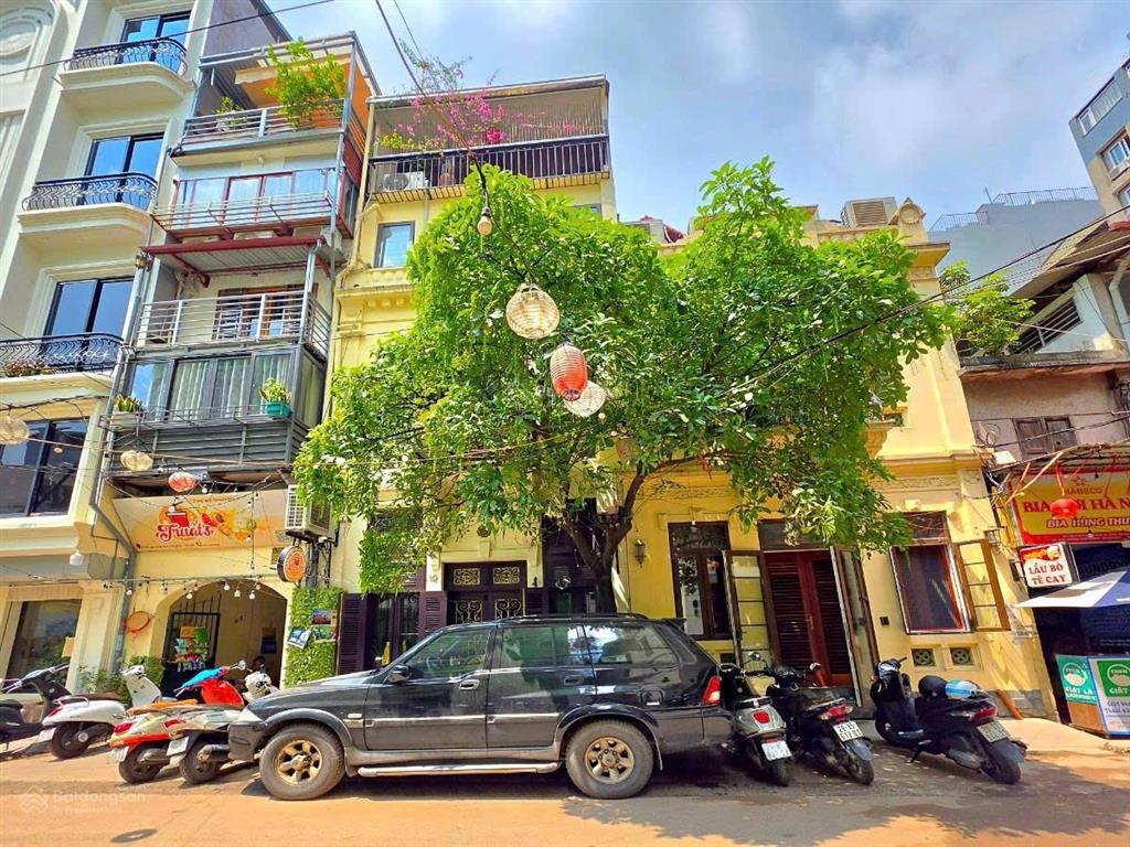 Bán biệt thự song lập quán thánh ba đình 105m2, lô góc 2 mặt thoáng, ô tô tránh, 6 tầng  75 tỷ.