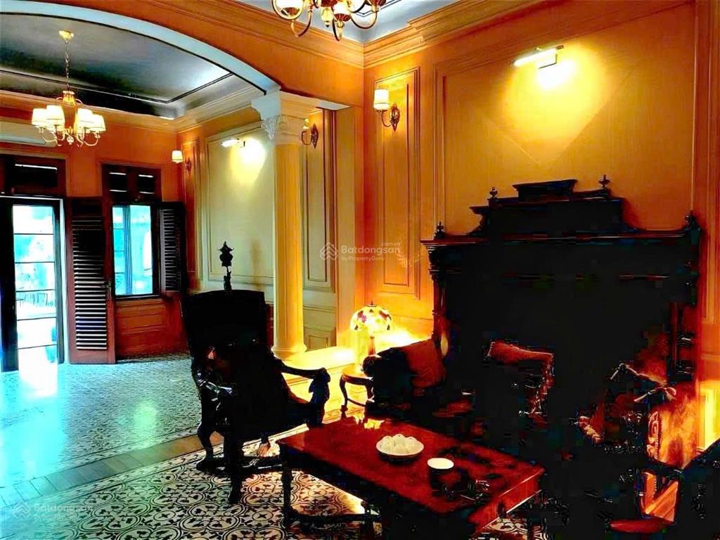Bán biệt thự song lập quán thánh ba đình 105m2, lô góc 2 mặt thoáng, ô tô tránh, 6 tầng  75 tỷ.