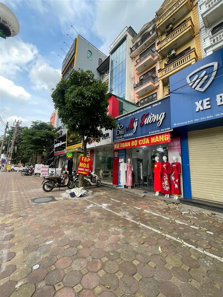 Bán nhà mặt phố 34 tỷ 55m 5 tầng mt 4m vỉa hè 6m ô tô tránh kinh doanh hoàng quốc việt cầu giấy
