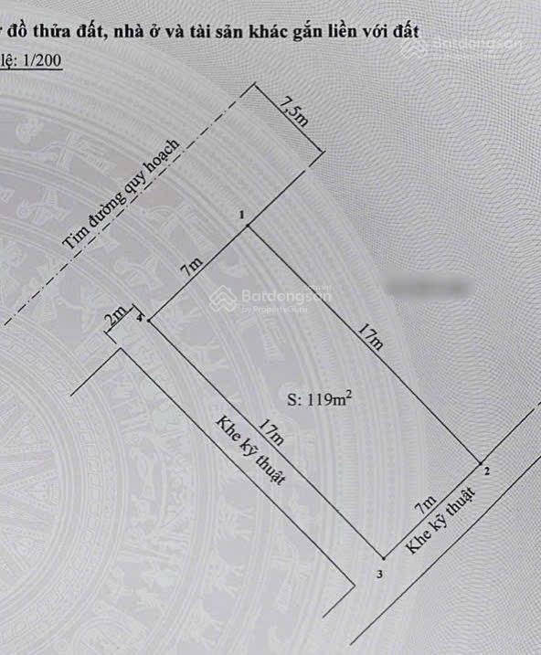 Bán 119m2 đất xẻ khe cực đẹp 3 mặt thoáng lô 16 lê hồng phong, thành phố hải phòng  rất đẹp
