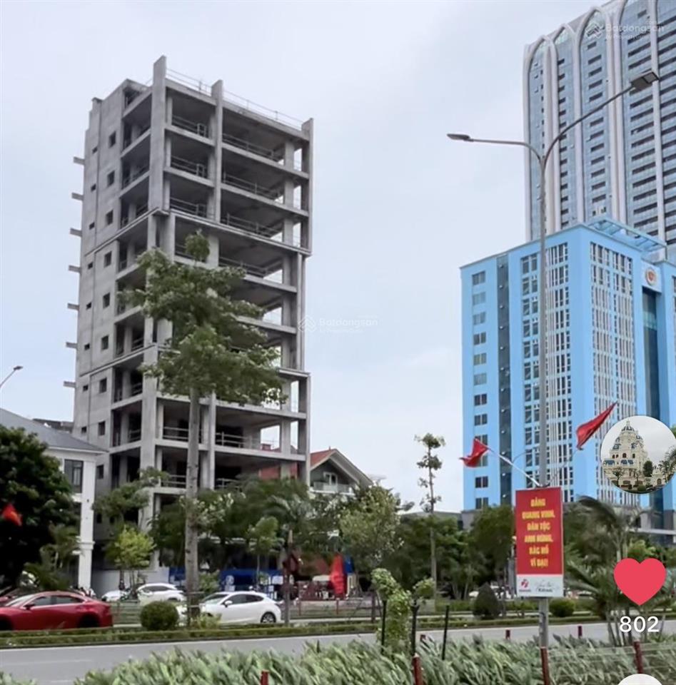 Bán tòa nhà 425m2 xây thô 12 tầng mặt đường lê hồng phong, thành phố hải phòng  145 tỷ