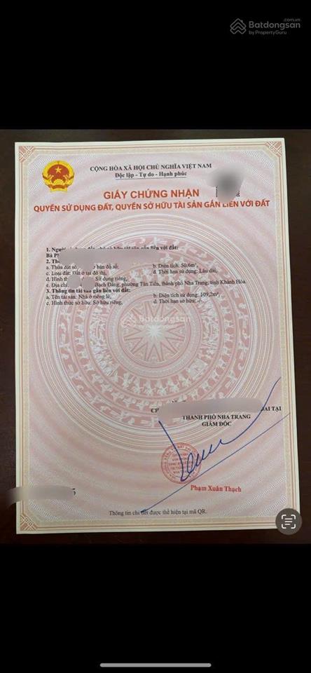 Giá 6tỷ nhà hẻm bạch đằng, trung tâm của nha trang, khu bàn cờ, hoàn công, sẵn dòng tiền cho thuê