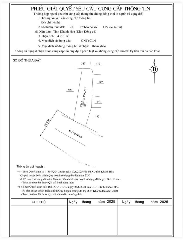 Giá 2tỷ860 siêu phẩm biệt thự vườn mái nhật diên lâm  khánh hoà diện tích 433m2 ngang 10m