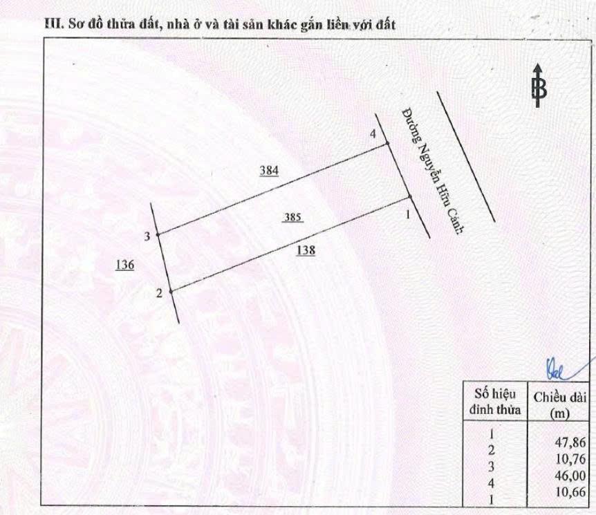 Đất mặt tiền đường nguyễn hữu cảnh