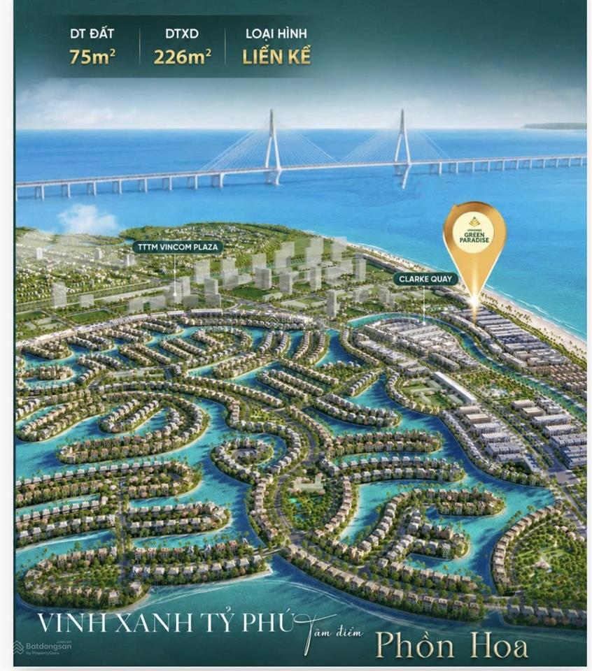 Chính chủ bán căn liền kề 75m sát biển vinh ngọc, vinhomes cần giờ.  0961 195 ***