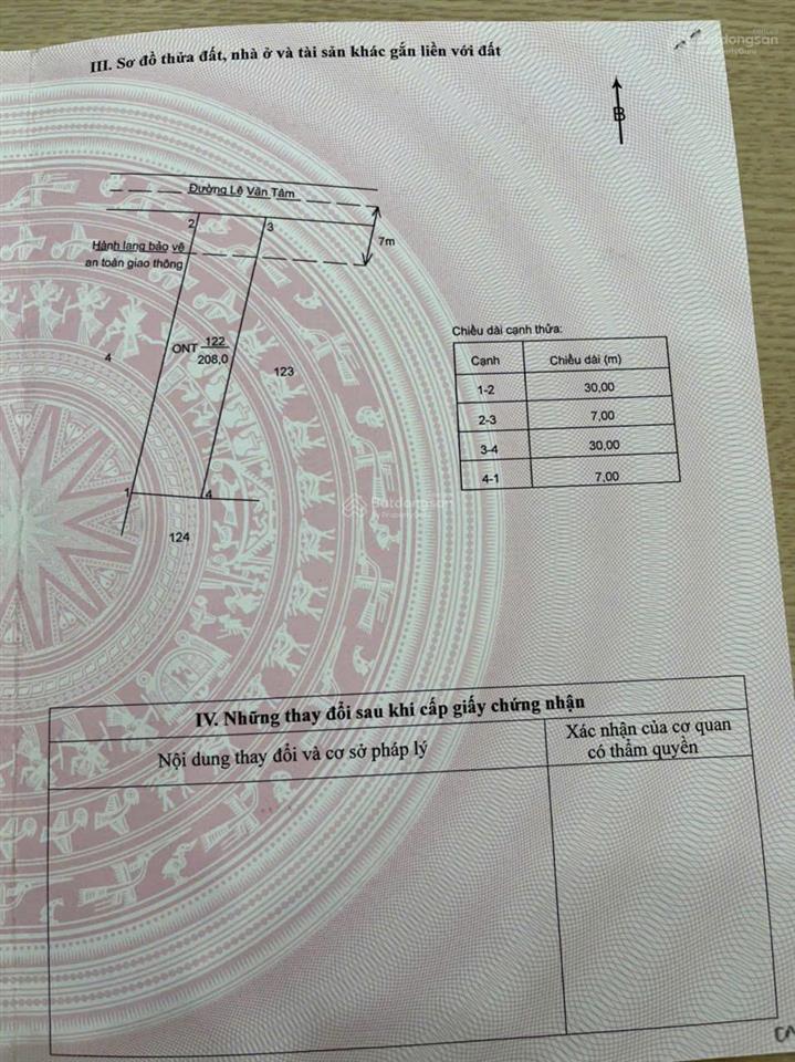 Chính chủ  bán đất chỉ 950 triệu  đất thổ cư 208m2 ngang 7m hiếm liền kề tân an  hỗ trợ vay bank