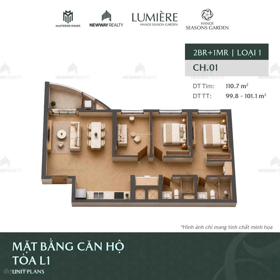 3 ngủ 100m2 masteri cao xà lá giá tốt nhất chỉ 14,1 tỷ  0987 086 ***