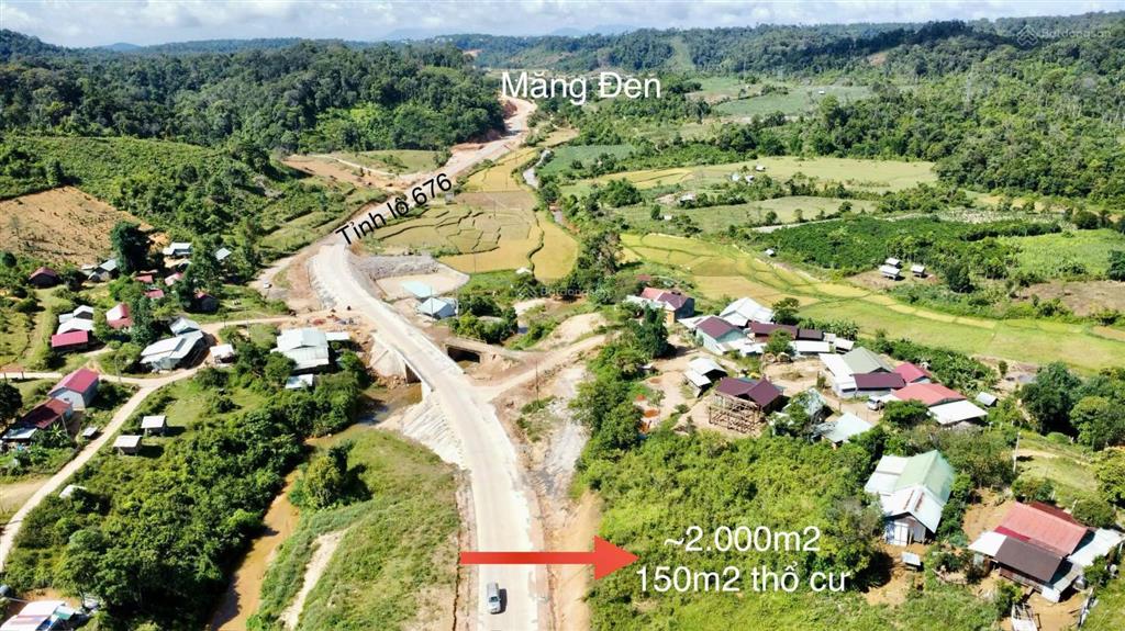 Bán đất măng cành cách măng đen 5km hơn 2.500m², có sẵn 150m² thổ cư  gọi ngay xem đất!