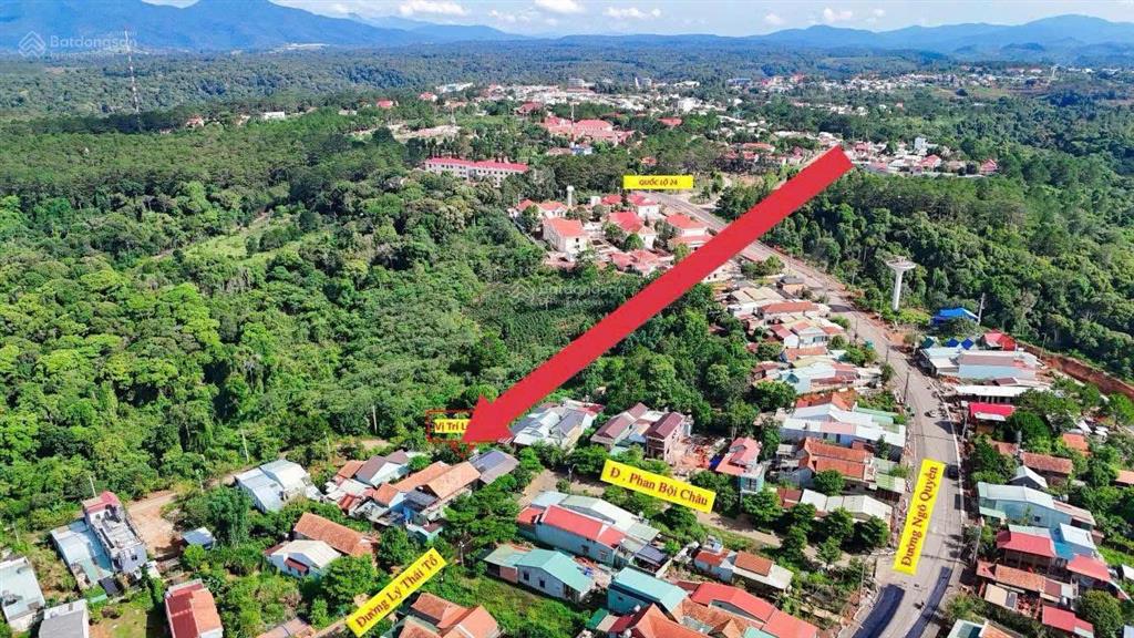 Bán đất trung tâm măng đen phan bội châu, 7x30m có sẵn nhà giá 5,x tỷ