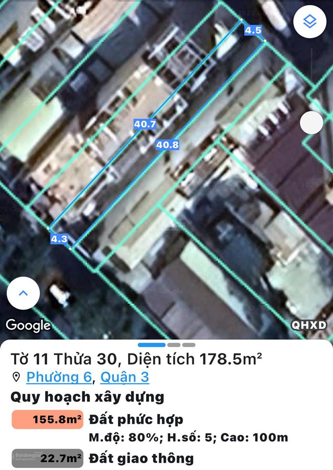 *mặt tiền ngay dinh độc lập* [172,8m2] nam kỳ khởi nghĩa
