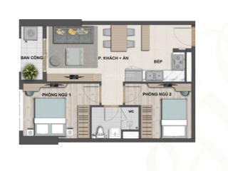 Giá tốt  bán căn 2pn.1wc  5.1 tỷ  victoria village novaland  tầng cao view thoáng