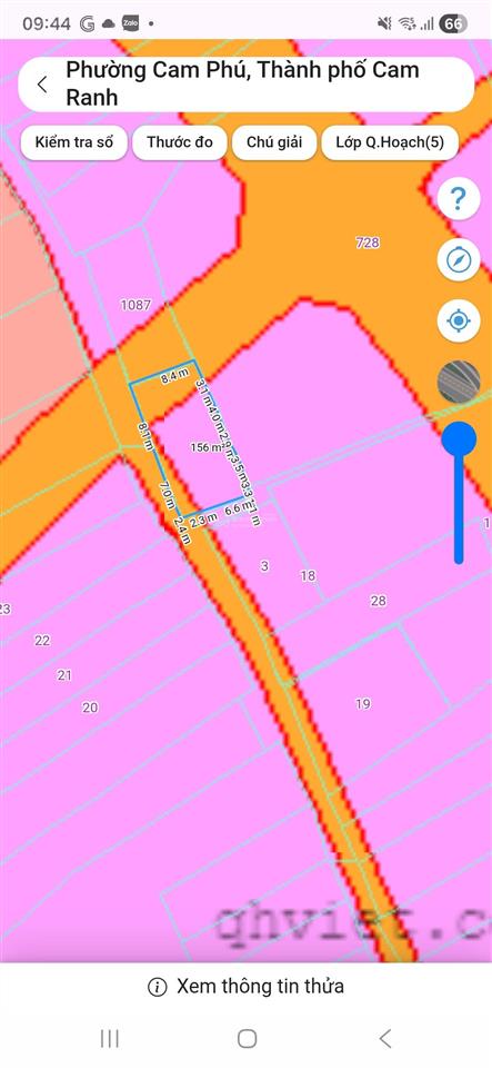 Đất trung tâm thành phố cam ranh gần khu hành chính