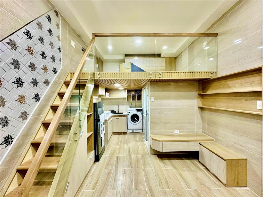 Phòng cho thuê giá tốt gác cao rộng 35m2 full nội thất ngay công viên phần mềm, quang trung, gò vấp