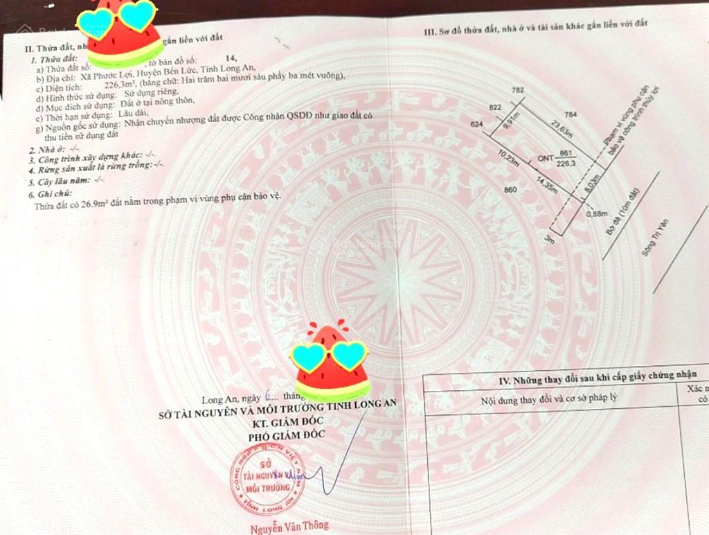 Nhà đất 226m2 full thổ cư. ngang 9mx24m