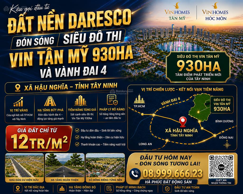 Daresco bán lô hẻm thông 9,5m sau nhà mẫu 140m2 lkv b111 giá 2tỷ gần vinhomes hóc môn 1080 ha