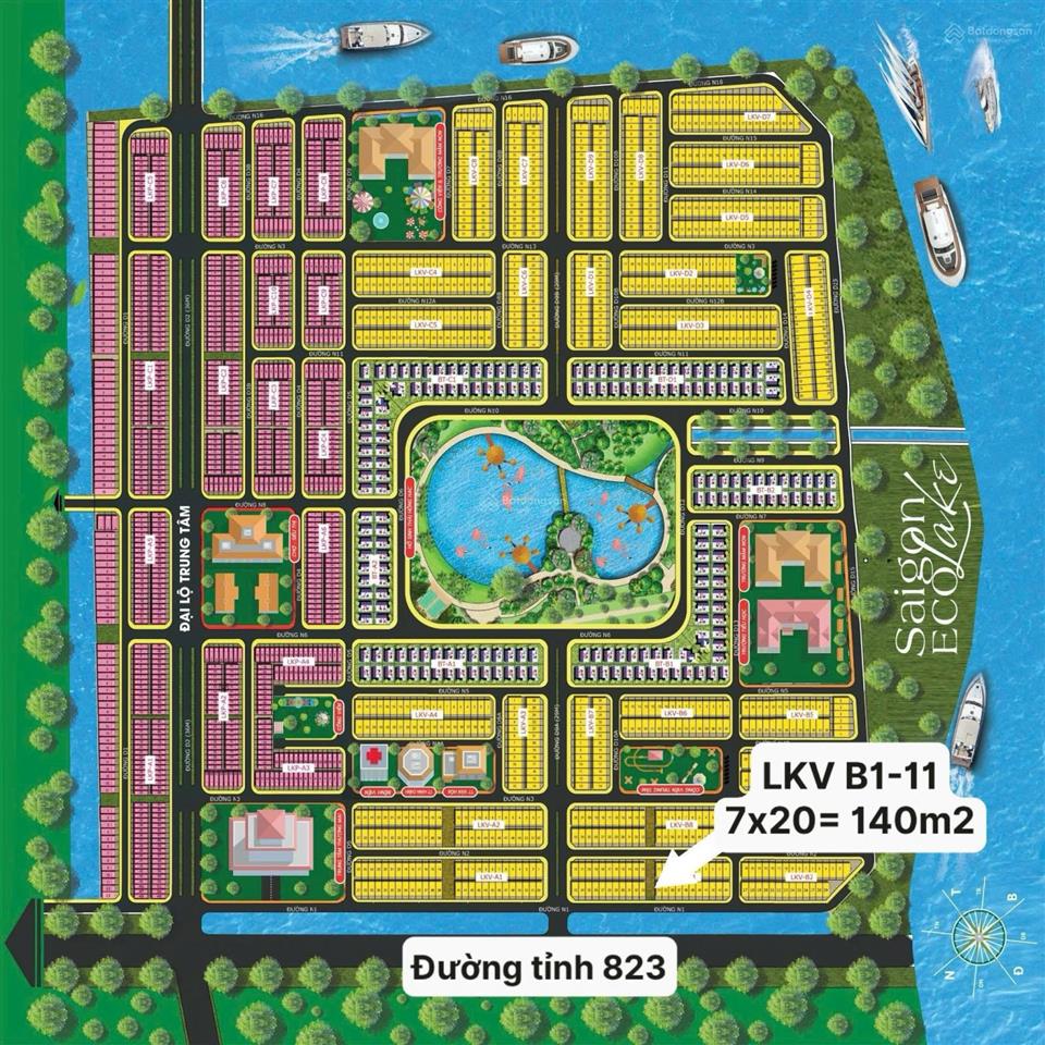Daresco bán lô hẻm thông 9,5m sau nhà mẫu 140m2 lkv b111 giá 2tỷ gần vinhomes hóc môn 1080 ha