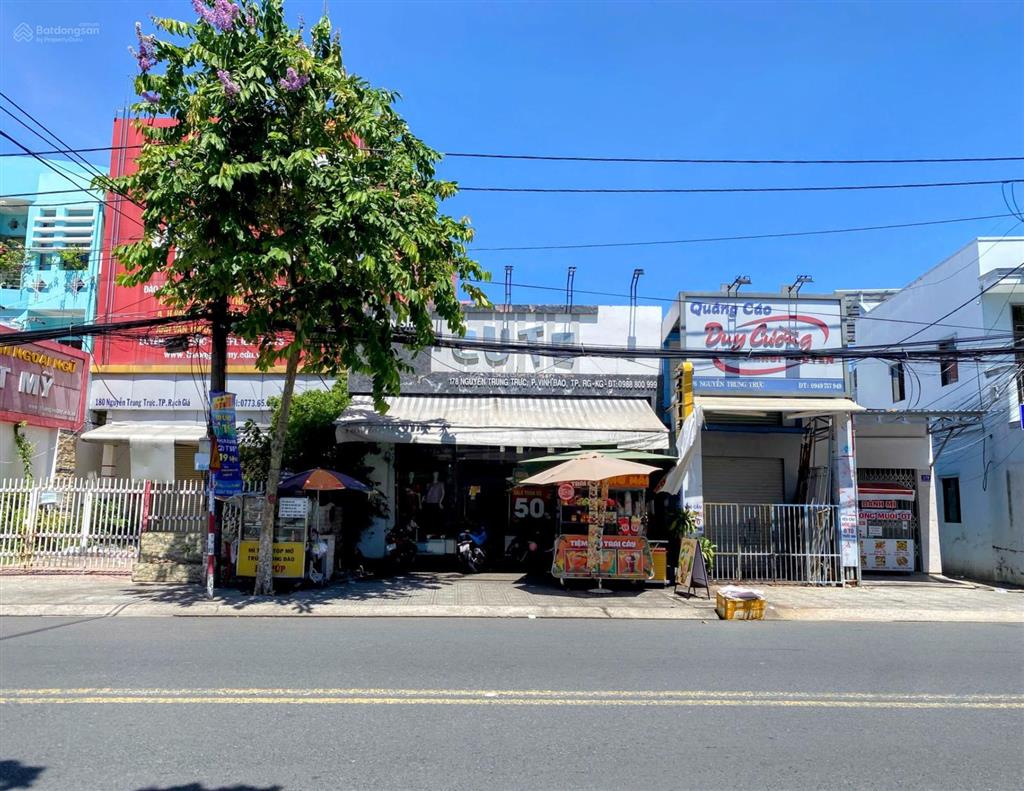 Cho thuê mb kinh doanh vị trí đẹp mặt tiền đường nguyễn trung trực, phường vĩnh bảo cũ, rg, ag