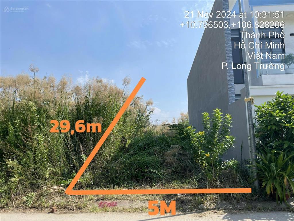 Bán đất 164m² ngay khu đô thị centana điền phúc thành, phường long trường, quận 9. giá chỉ 49tr/m2