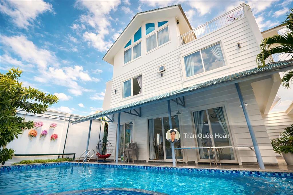 Cho thuê villa hồ bơi long cung vũng tàu, 6pn 9 giường, sức chứa 30 khách, giá 50 triệu/tháng