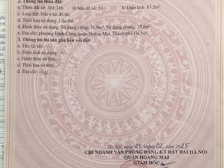 Bán nhà 5 tầng, 35m2, đinh công, hoàng mai, hà nội