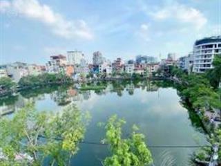 Riêng mặt hồ đầm tròn đội cấn ba đình  vỉa hè ô tô tránh kinh doanh  95m2  39 tỷ