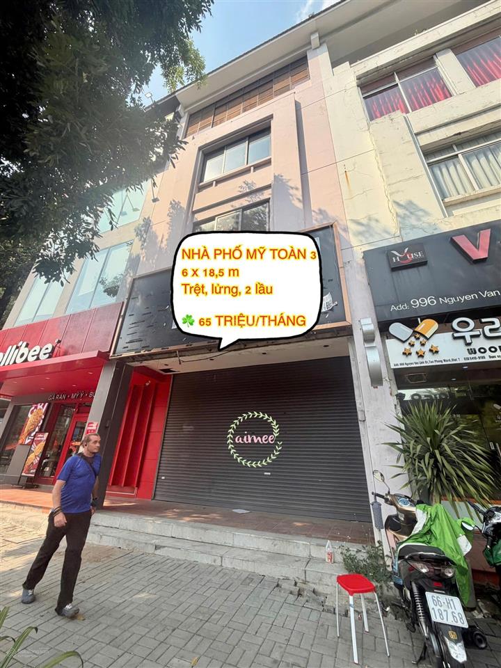 Cần cho thuê giá tốt nhà phố thương mại mỹ toàn 3  số 998 nguyễn văn linh (phú mỹ hưng)