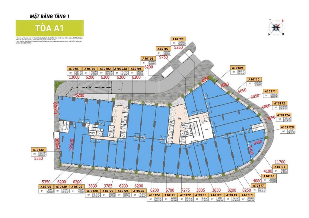 Shophouse khối cora tower mặt tiền đường 29/3. htls 0% 24 tháng. sở hữu lâu dài