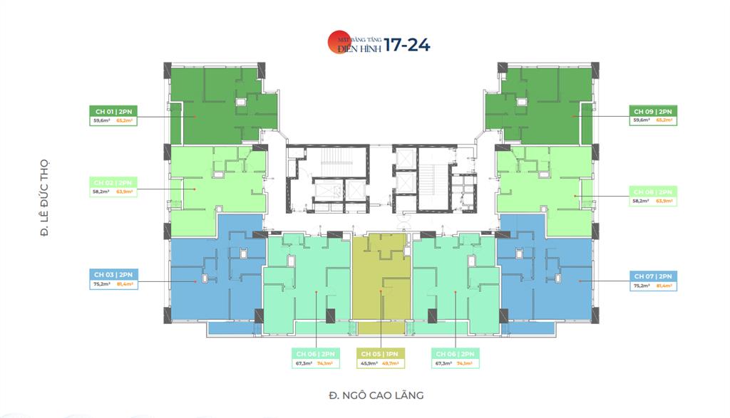 Giá cực tốt!!! căn góc 2pn 74m2 view biển và núi tầng cao, sở hữu lâu dài mà giá hời!