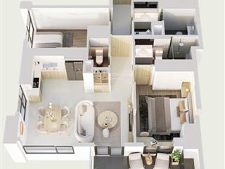 Giá cực tốt!!! căn góc 2pn 74m2 view biển và núi tầng cao, sở hữu lâu dài mà giá hời!
