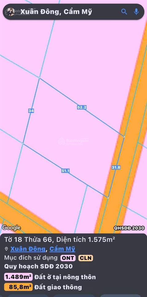 Chủ xả lỗ nhanh 1,6 sào phủ hồng