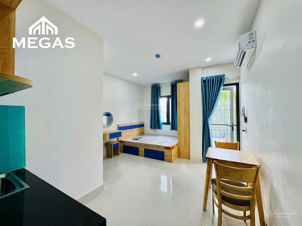 Trống sẵn căn hộ studio ban công xinh  full nội thất  thang máy  giờ giấc tự do