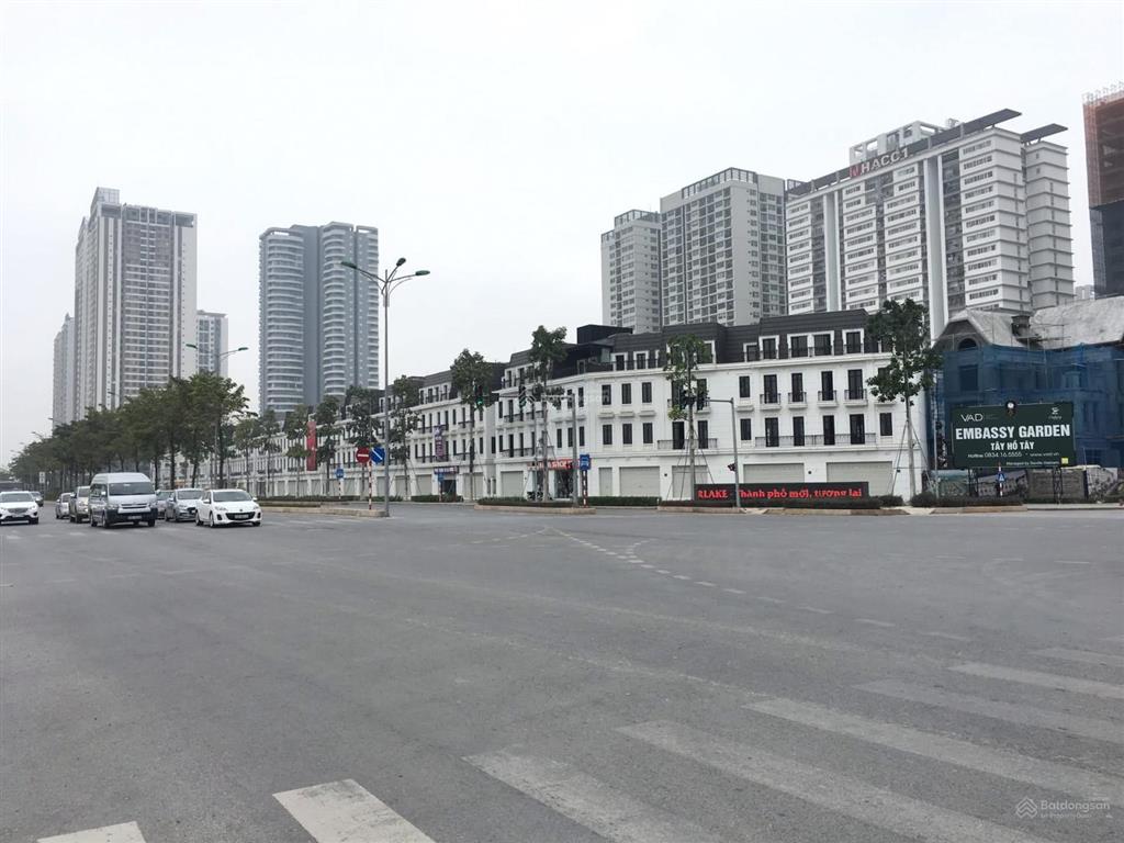 Cho thuê shophouse dự án embasy garden 124m2, 4t