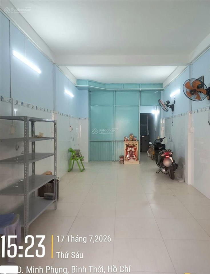 Cho thuê nhà mặt tiền kinh doanh đường minh phụng có vỉa hè rộng 7m
