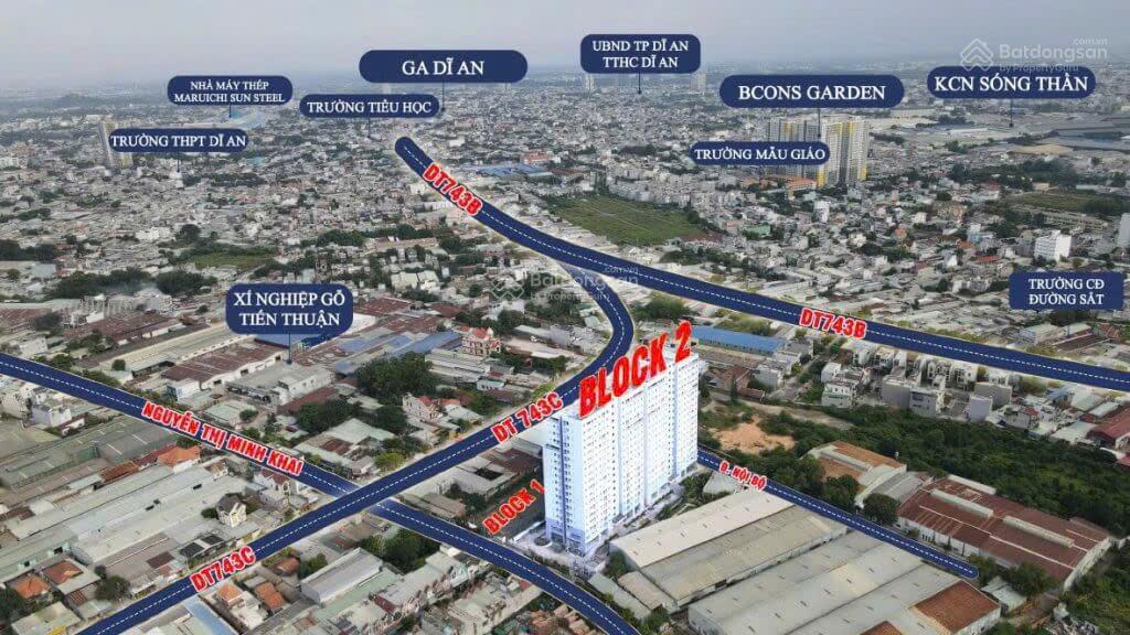 Chính chủ cho thuê căn hộ ngay ngã tư vincom dĩ an