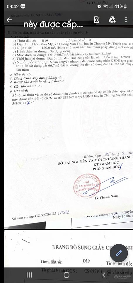 Cc bán 120m² tái định cư văn mỹ, có nhà sẵn, vuông 5m cách ql 21 chỉ 100m gần chợ, trường