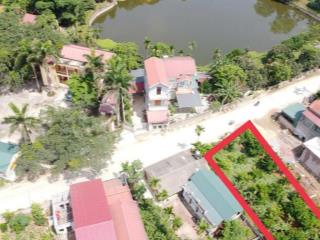 557m có 179m đất ở tại liên sơn phú thọ giáp hà nội. đường xe tránh nhau, đối diện view hồ