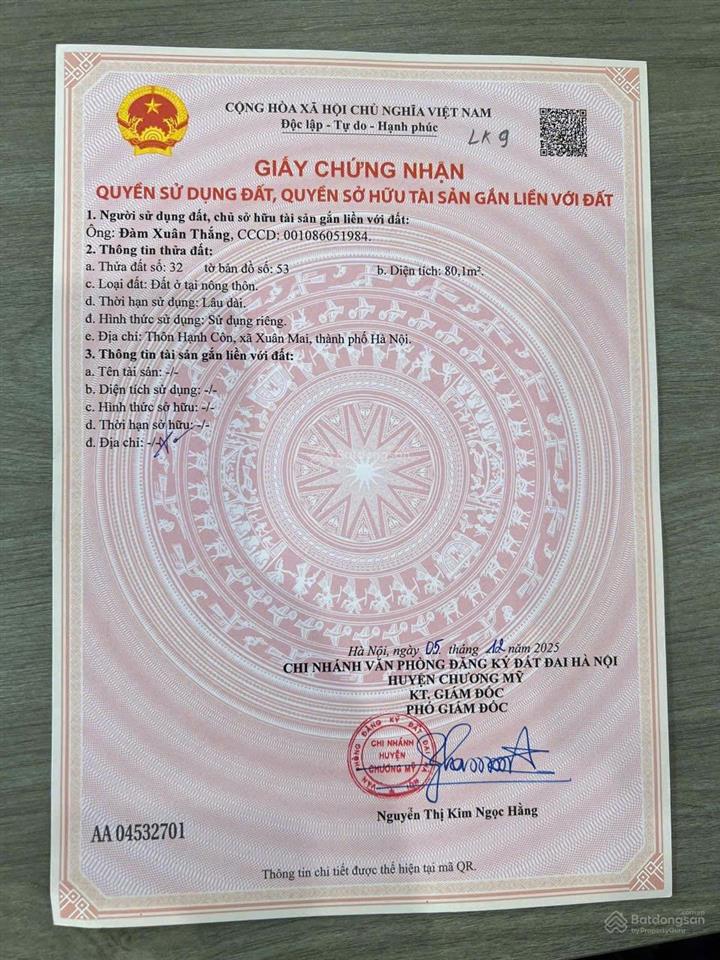 Bán đất siêu hot tại đường 21, chương mỹ, 1,2 tỷ, 80m², mặt tiền 8m
