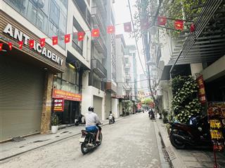 Lô góc 2 mặt tiền ôtô tránh nhau phố hoàng văn thái, kd sầm uất, vỉa hè 50m2 x 4t x mt 5.8m