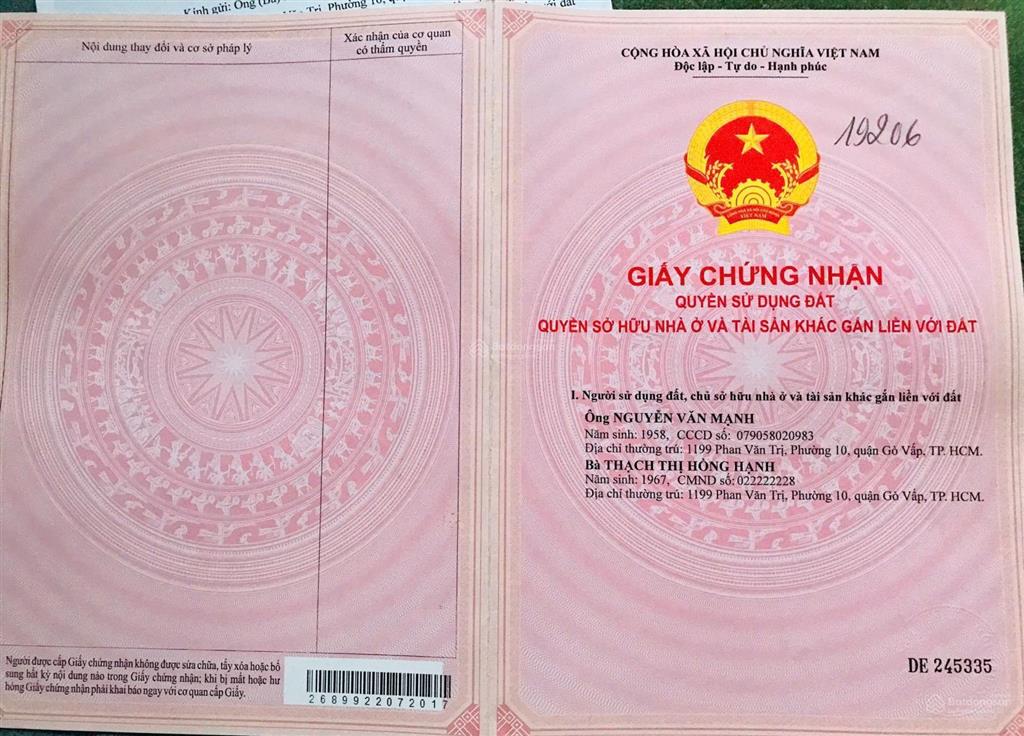 Chính chủ bán nhà hẻm 637/ đường quang trung, gò vấp. ngay siêu thị coopmart
