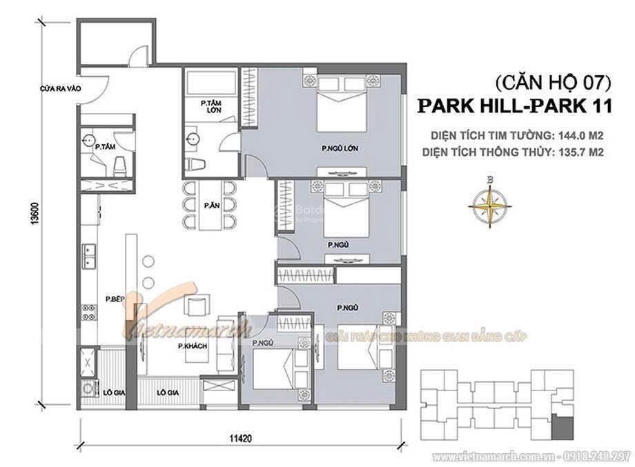 Cắt lỗ gấp căn 4pn + 1 kho tòa park 11 giá chỉ 18,5 tỷ đồng  0354 864 ***